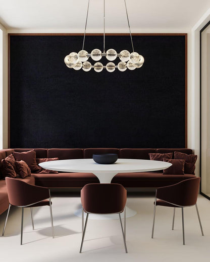 Alora Lighting Marni 32-in Polished Nickel LED Chandelier