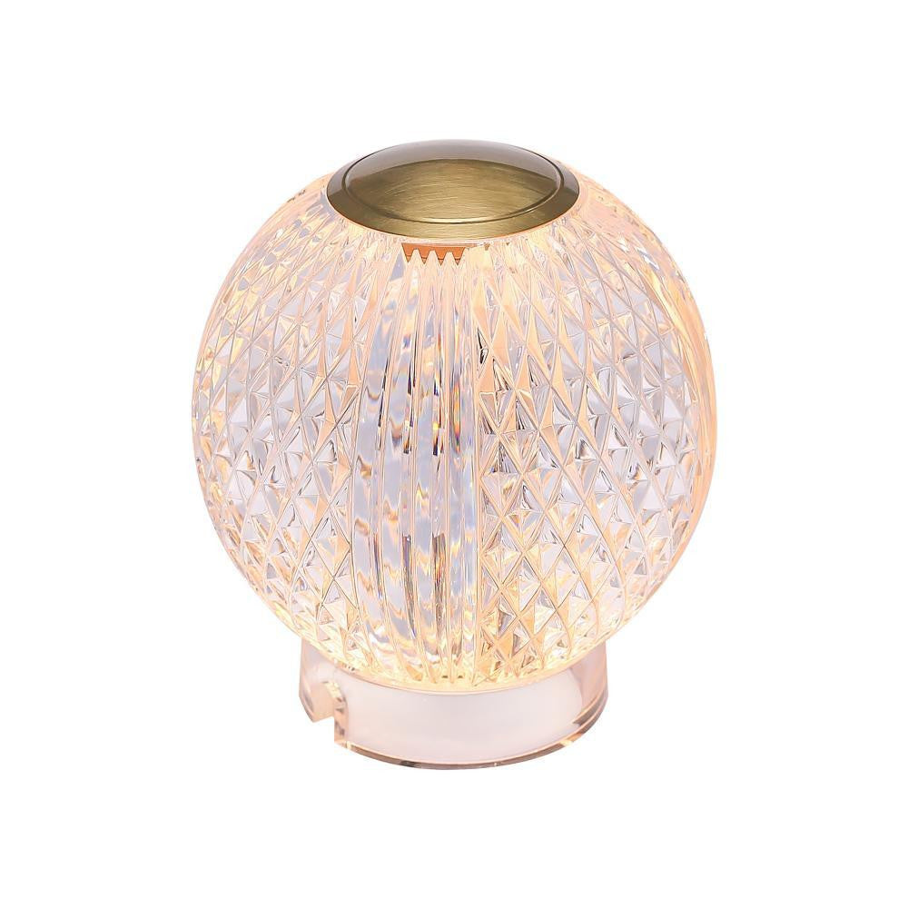 Alora Lighting Marni LED Table Lamp Natural Brass