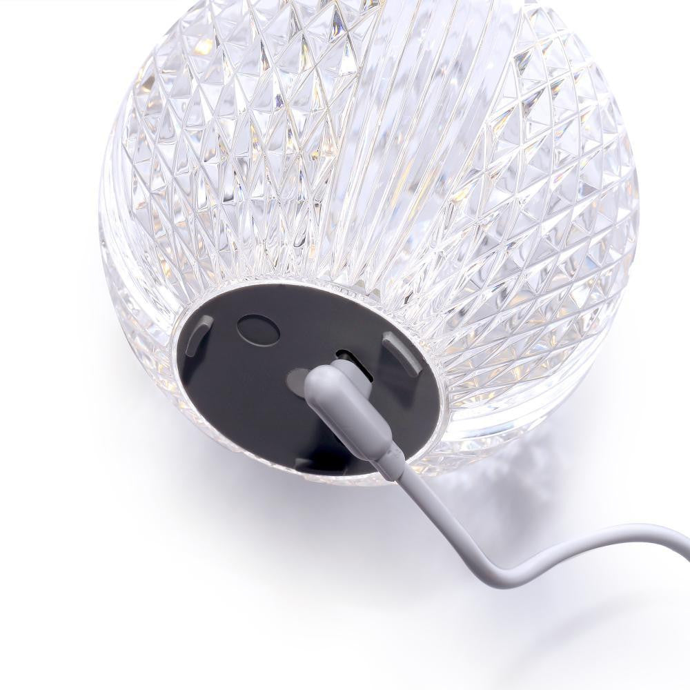 Alora Lighting Marni 4-in Polished Nickel LED Table Lamp