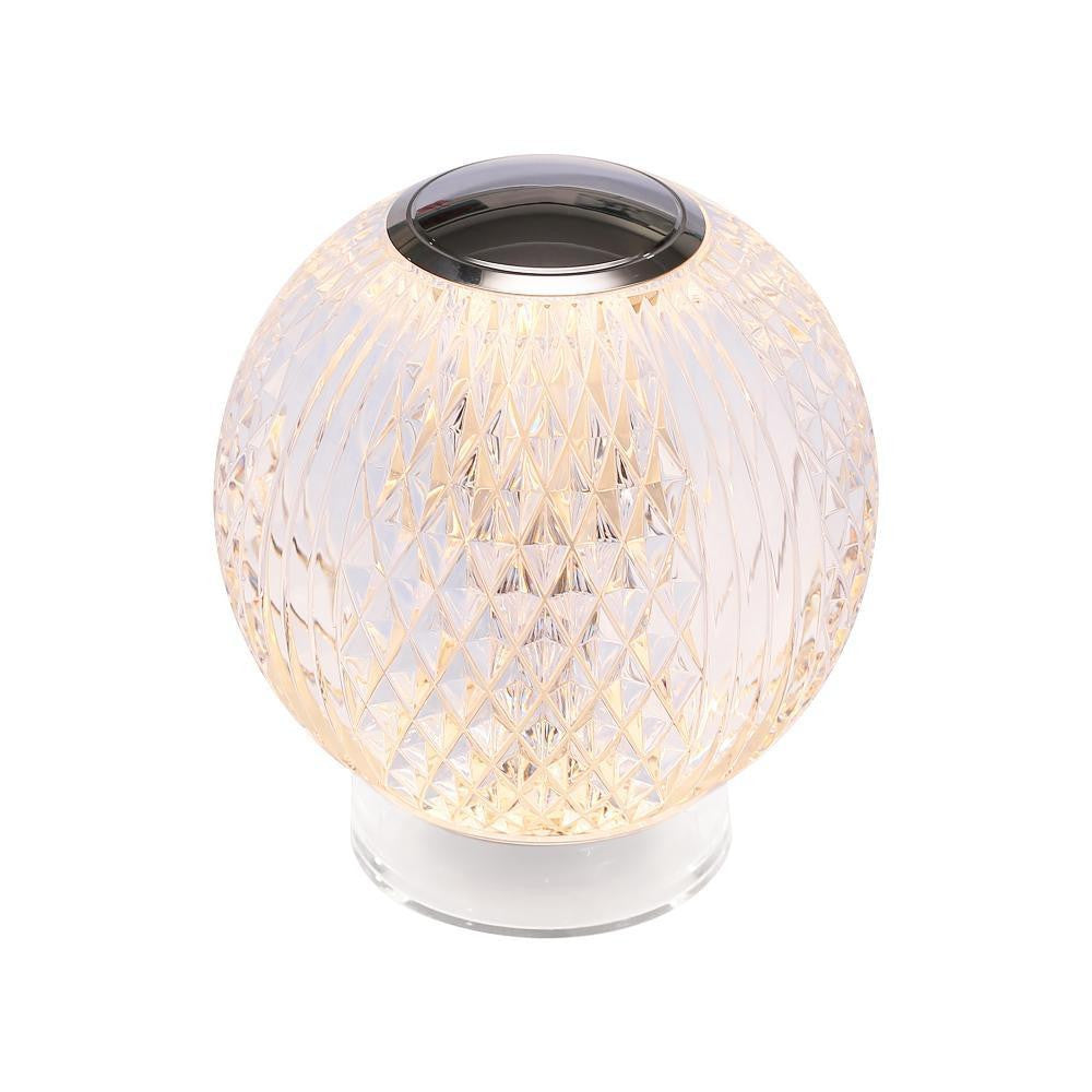 Alora Lighting Marni 4-in Polished Nickel LED Table Lamp