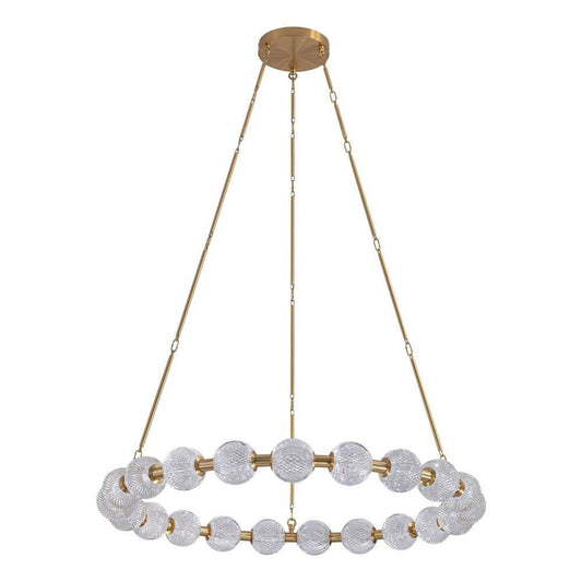 Alora Lighting Marni 41-in LED Chandelier Polished Nickel