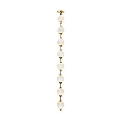 Alora Lighting Marni 8 Head LED Pendant Natural Brass