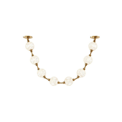 Alora Lighting Marni 8 Head LED Pendant Natural Brass Remote Driver