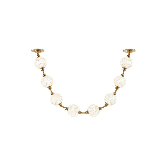 Alora Lighting Marni 8 Head LED Pendant Natural Brass Remote Driver