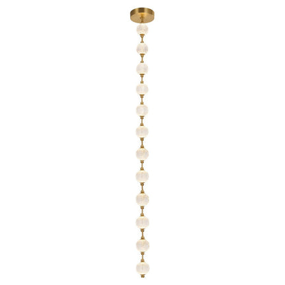 Alora Lighting Marni Pendant, 2-Light, LED, Natural Brass, 86.5"L
