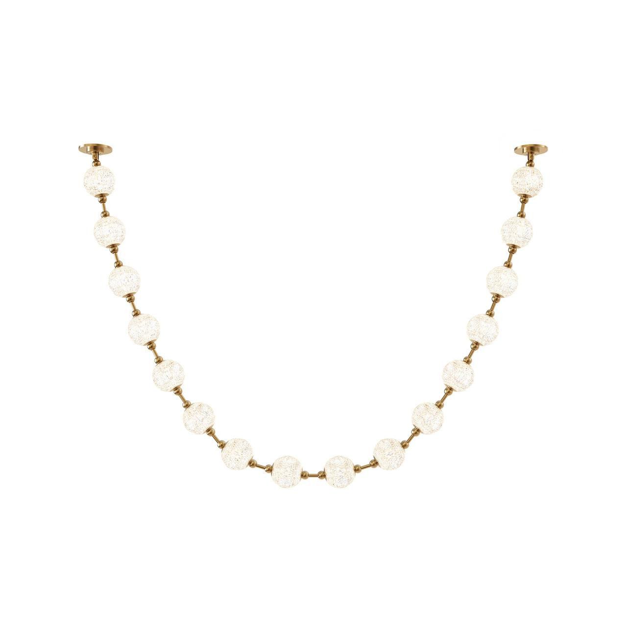 Alora Lighting Marni 16 Head LED Pendant Natural Brass