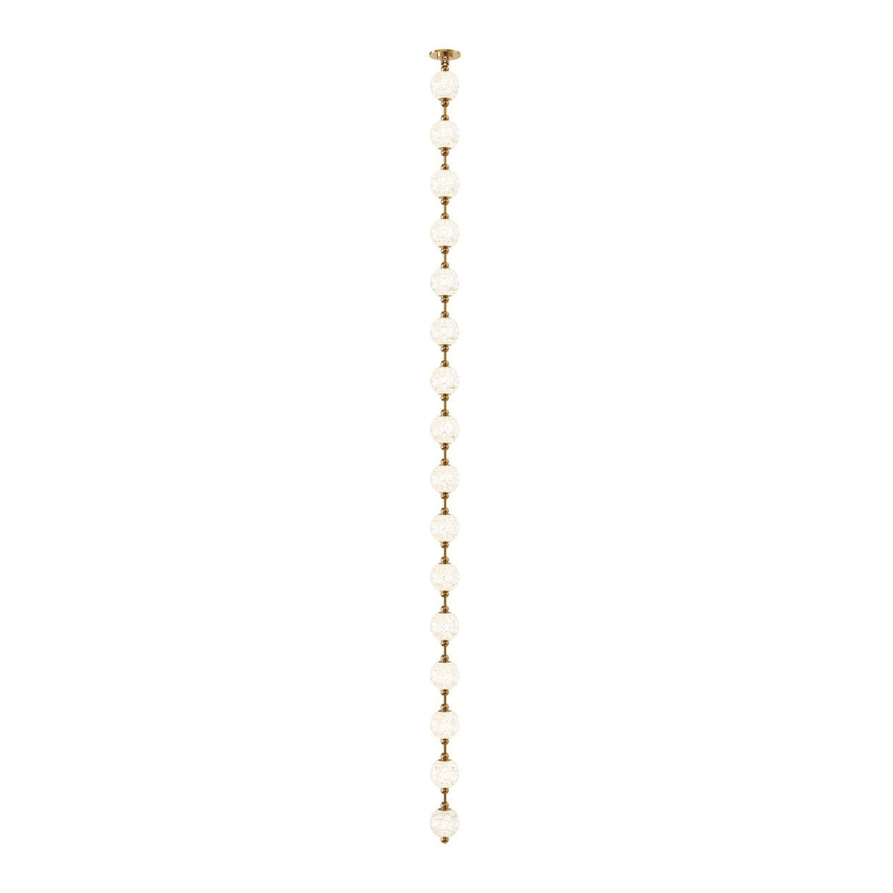 Alora Lighting Marni 16 Head LED Pendant Natural Brass