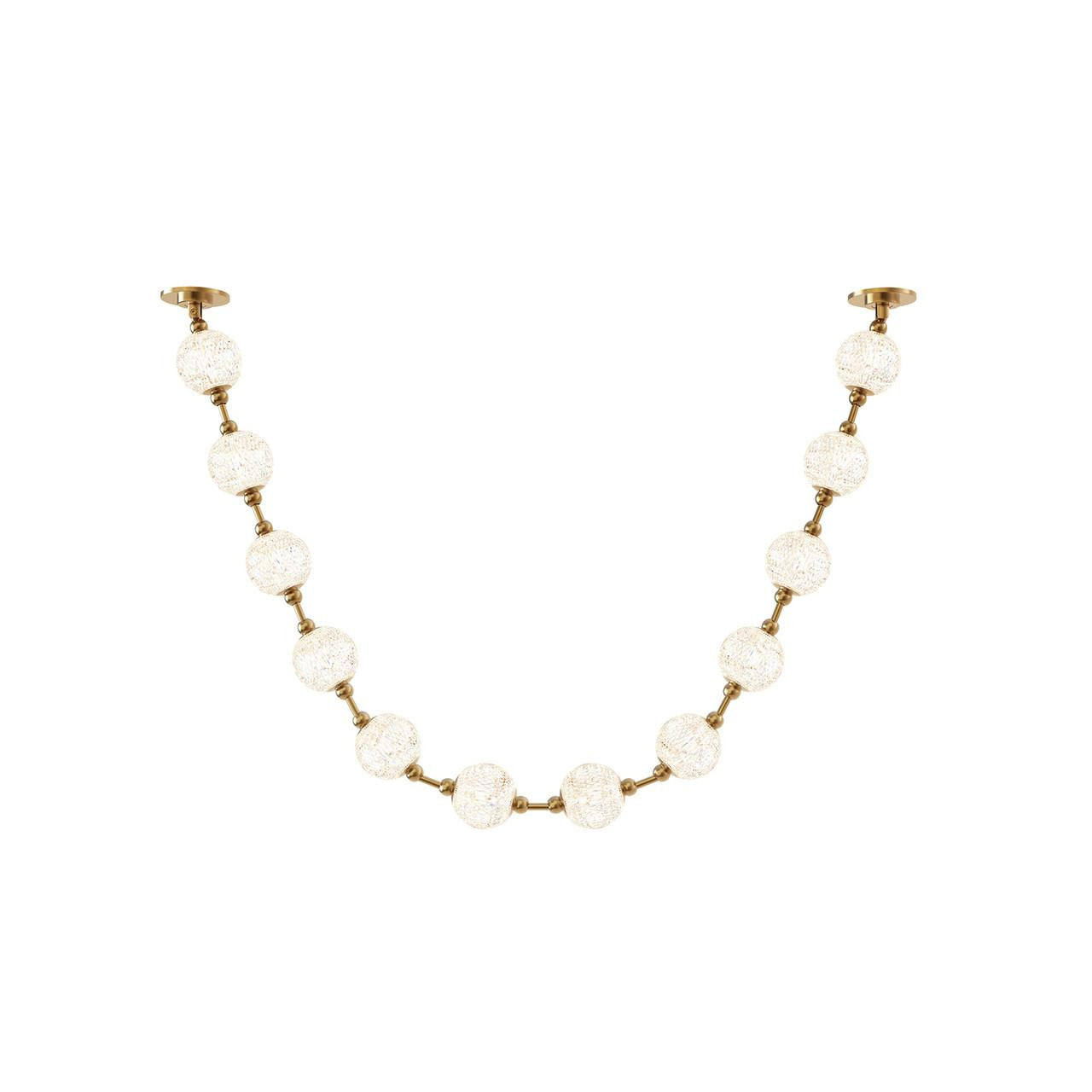 Alora Lighting Marni 12 Head LED Pendant Natural Brass Remote Driver