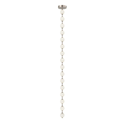 Alora Lighting Marni Pendant, 2-Light, LED, Polished Nickel, 114.88"L
