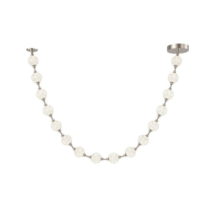 Alora Lighting Marni Pendant, 2-Light, LED, Polished Nickel, 114.88"L