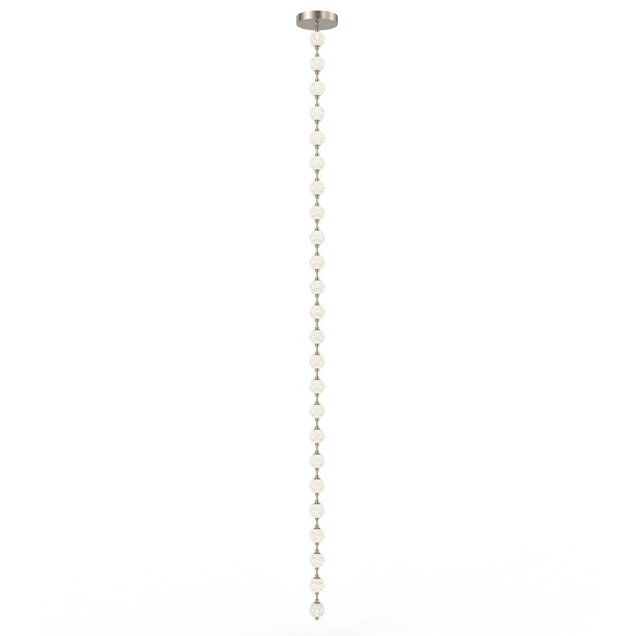 Alora Lighting Marni Pendant, 2-Light, LED, Polished Nickel, 171.25"L