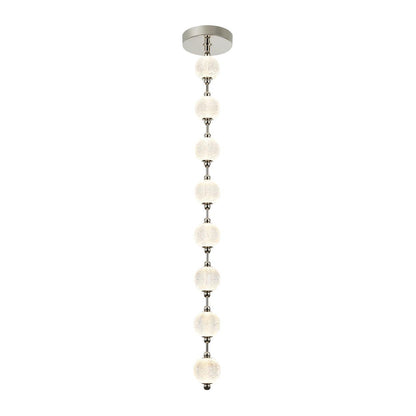 Alora Lighting Marni Pendant, 2-Light, LED, Polished Nickel, 58.13"L