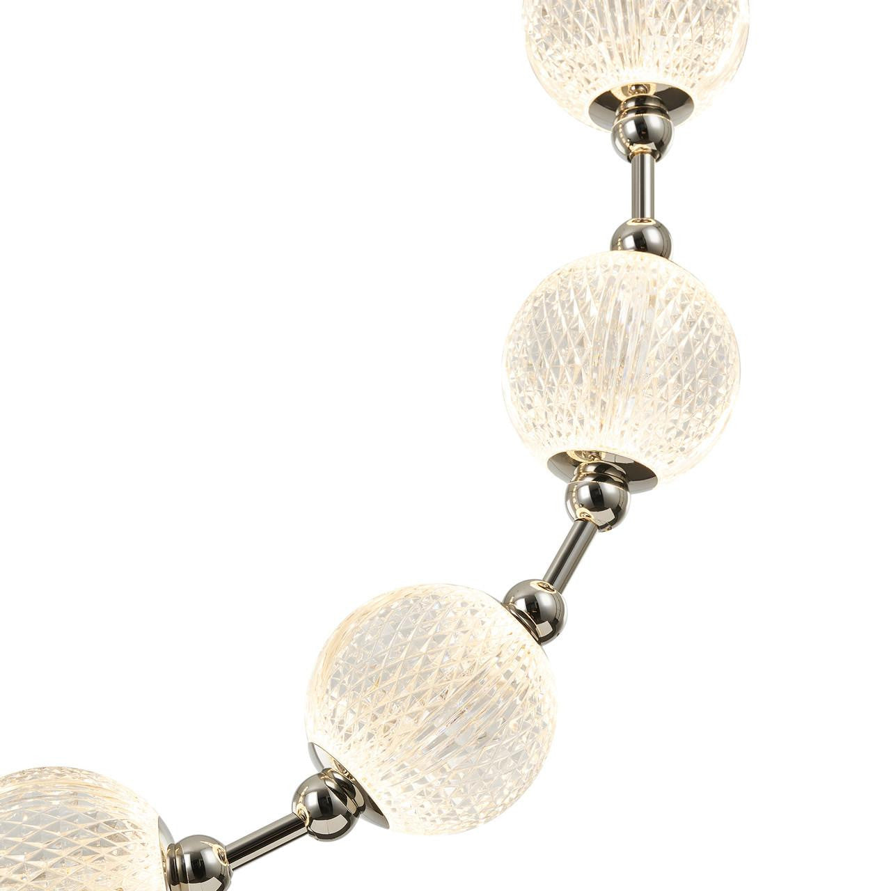 Alora Lighting Marni Pendant, 2-Light, LED, Polished Nickel, 58.13"L