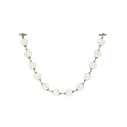 Alora Lighting Marni Pendant, 2-Light, LED, Polished Nickel, White Linen Shade, 86.5"L