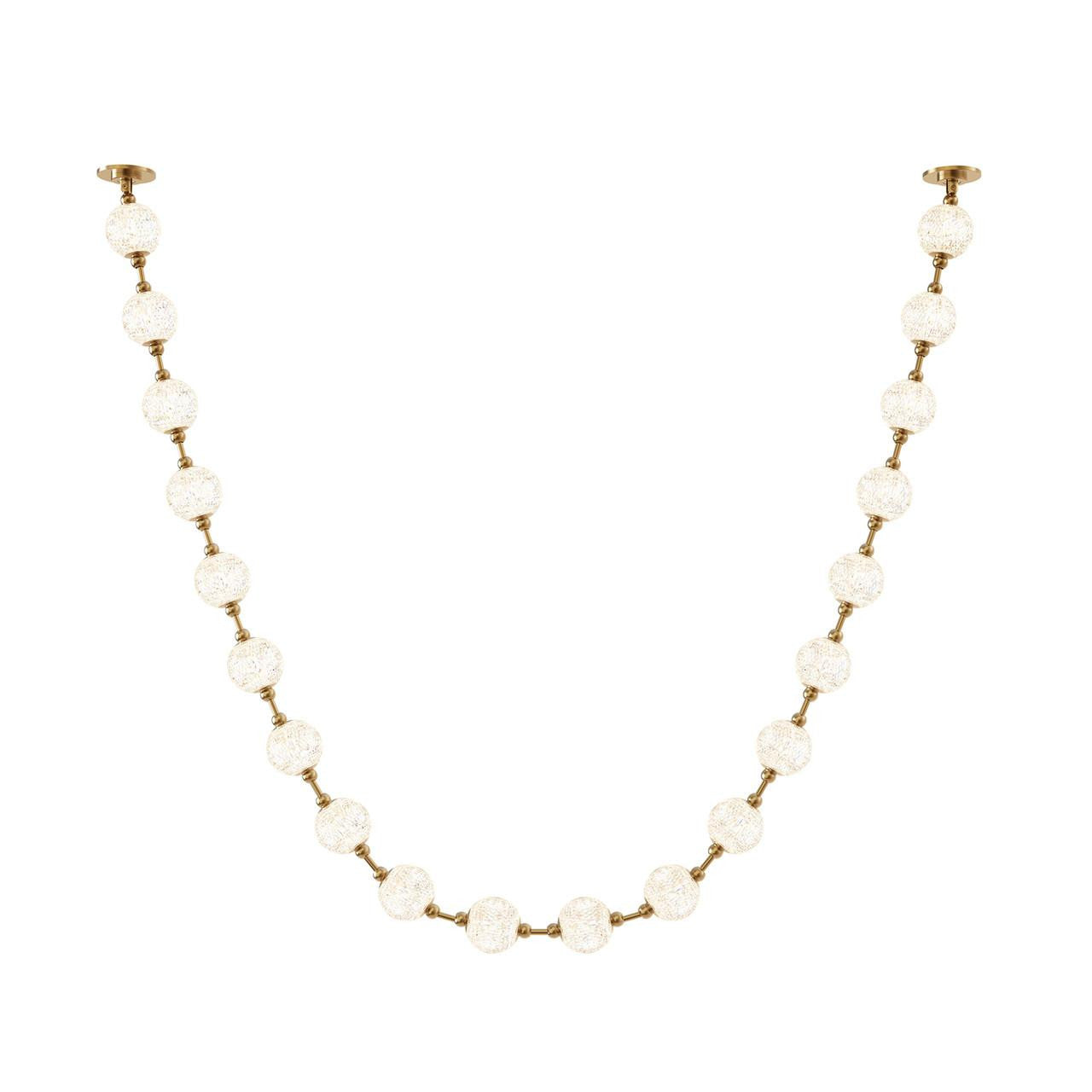 Alora Lighting Marni 20 Head LED Pendant Natural Brass Remote Driver