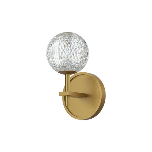 Alora Lighting Marni 5-in Wall/Vanity Light Natural Brass