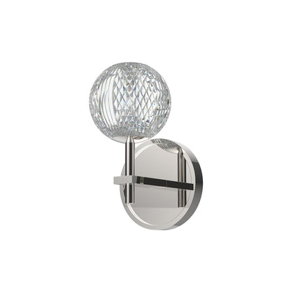 Alora Lighting Marni Wall Sconce, 1-Light, LED, Polished Nickel, 8.63"H
