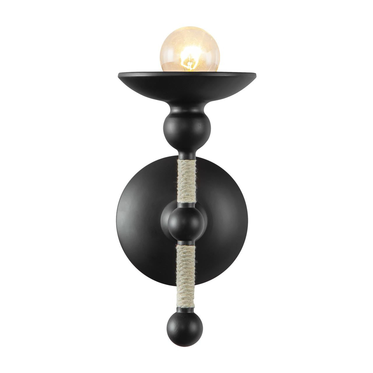 Alora Lighting Nadine 4-in Wall/Vanity Light Matte Black