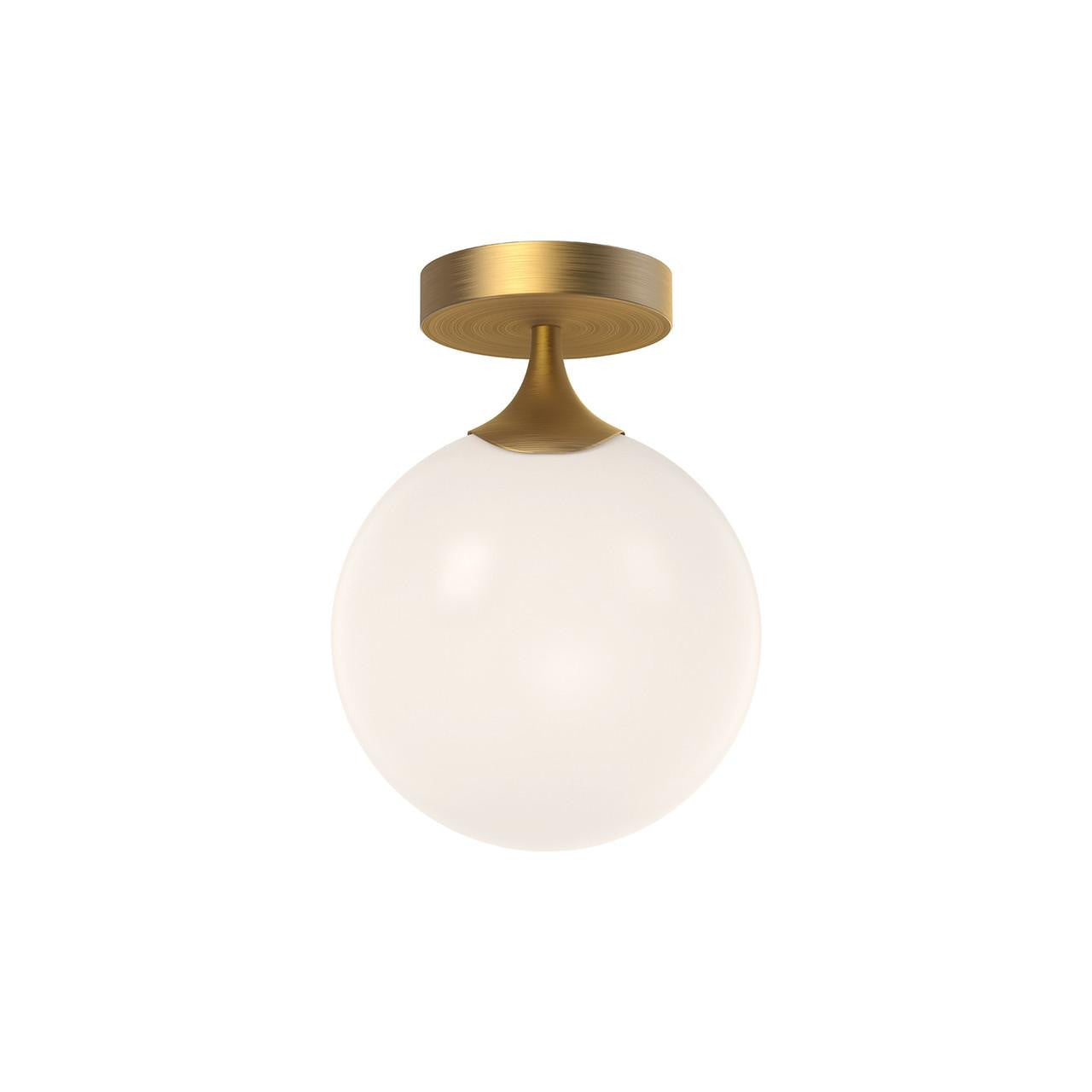 Alora Lighting Nouveau Flush Mount Aged Gold