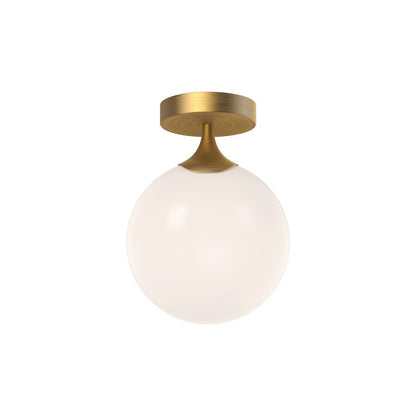 Alora Lighting Nouveau Flush Mount Aged Gold