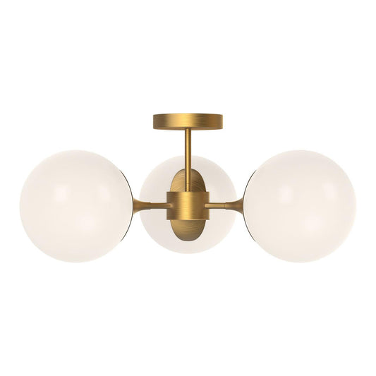 Alora Lighting Nouveau Semi Flush Mount Matte Black