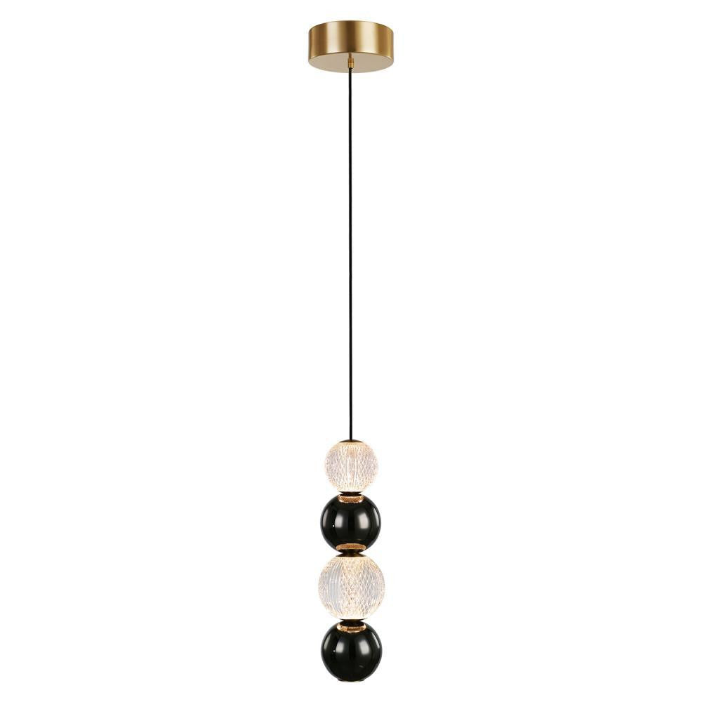 Alora Lighting Onyx LED Pendant Natural Brass