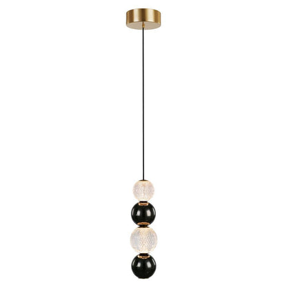 Alora Lighting Onyx LED Pendant Natural Brass
