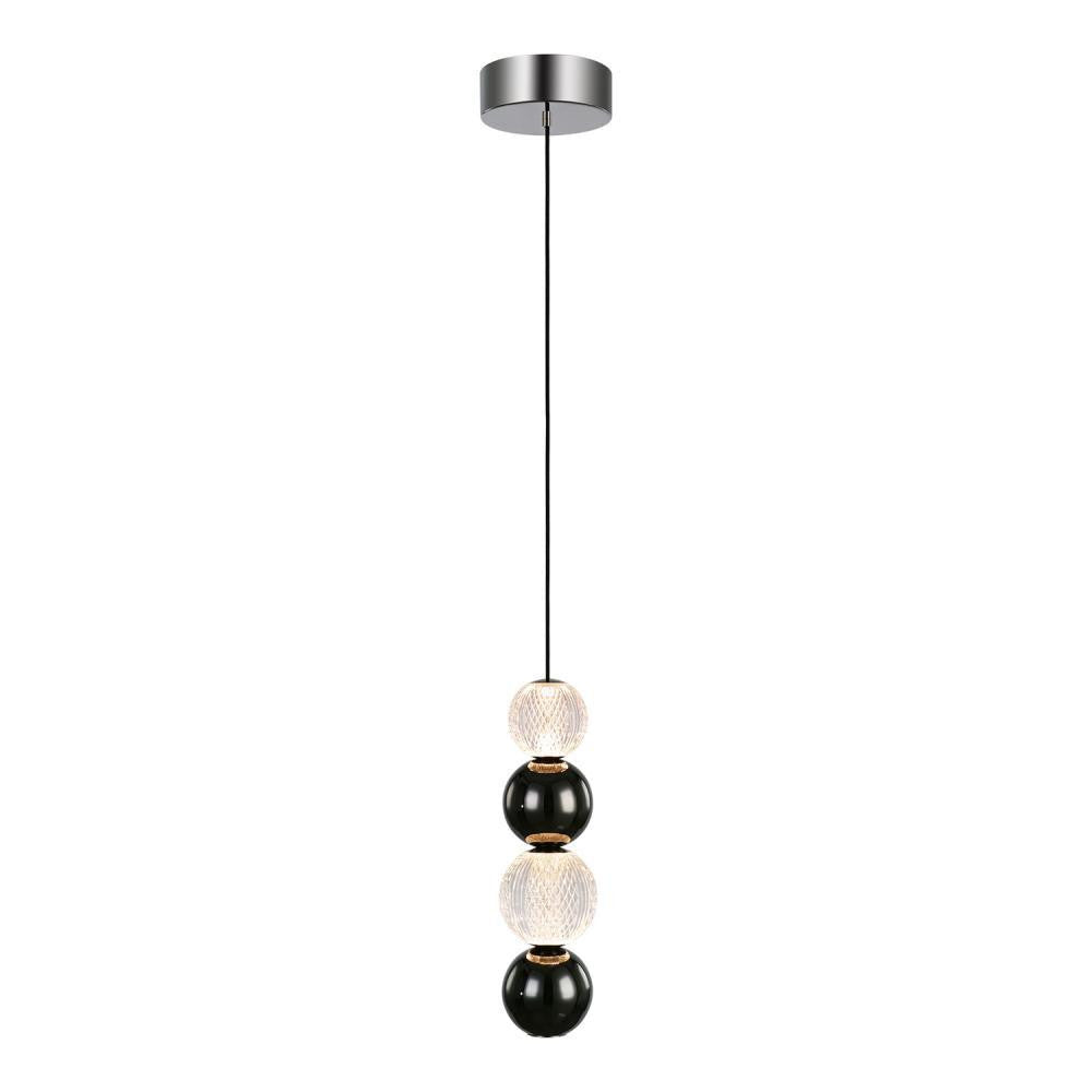 Alora Lighting Onyx LED Pendant Polished Nickel