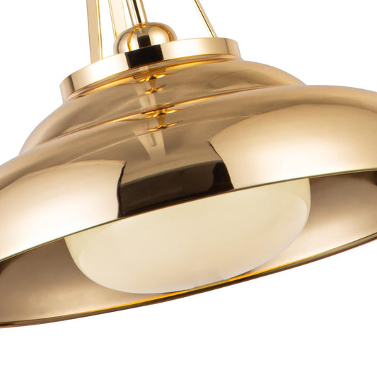 Alora Lighting Palmetto 14-in Pendant Polished Nickel