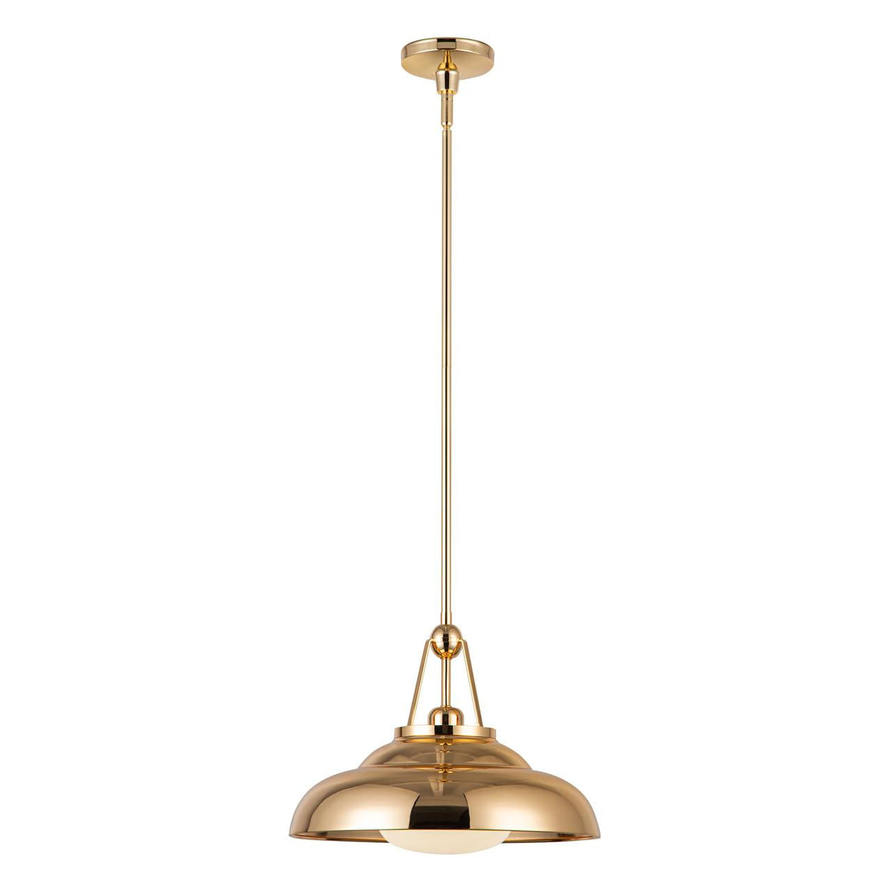 Alora Lighting Palmetto 14-in Pendant Polished Brass