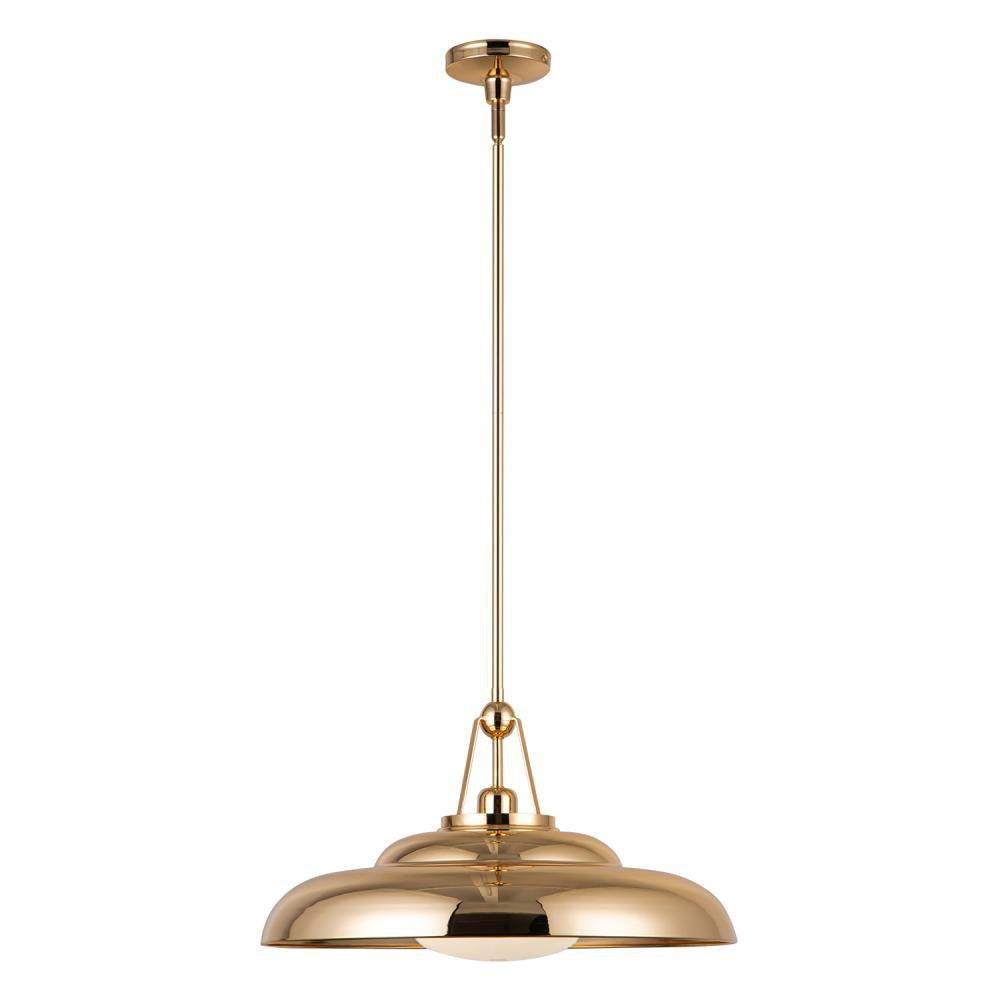 Alora Lighting Palmetto 20-in Pendant Polished Brass