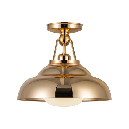 Alora Lighting Palmetto Semi Flush Mount Polished Brass
