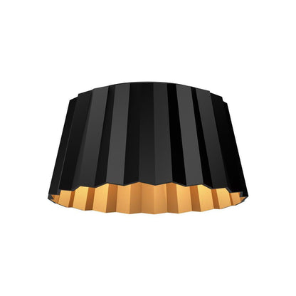 Alora Lighting Plisse Flush Mount, 2-Light, Matte Black, 14.13"D (FM528514MB 706TVK7)