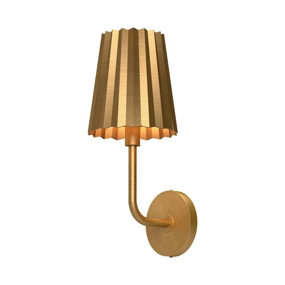 Alora Lighting Plisse Wall/Vanity Light Aged Gold