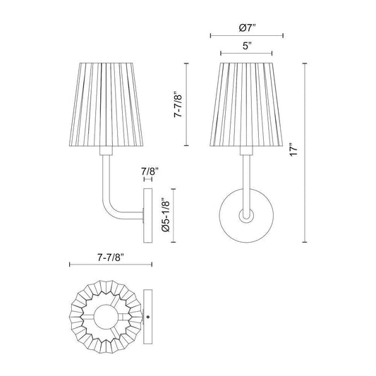 Alora Lighting Plisse Wall/Vanity