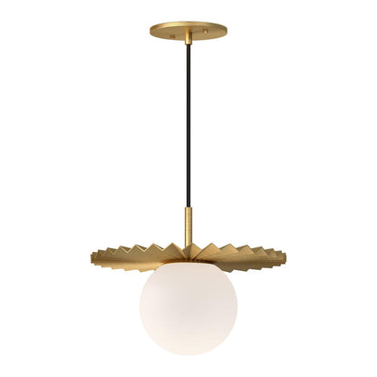 Alora Lighting Plume 12-in Pendant Brushed Gold