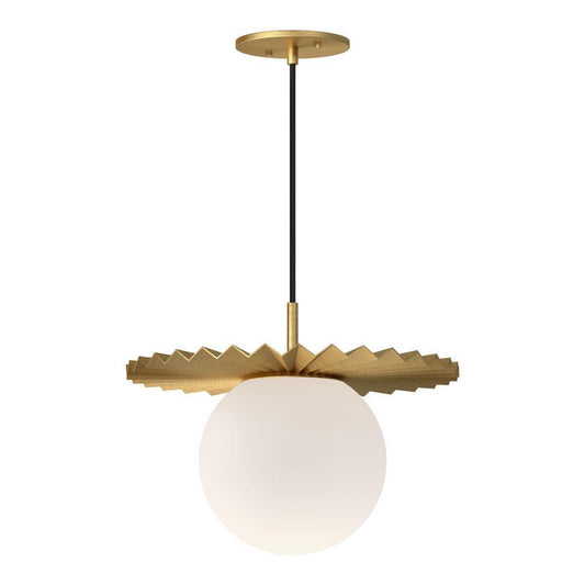 Alora Lighting Plume 14-in Pendant Brushed Gold
