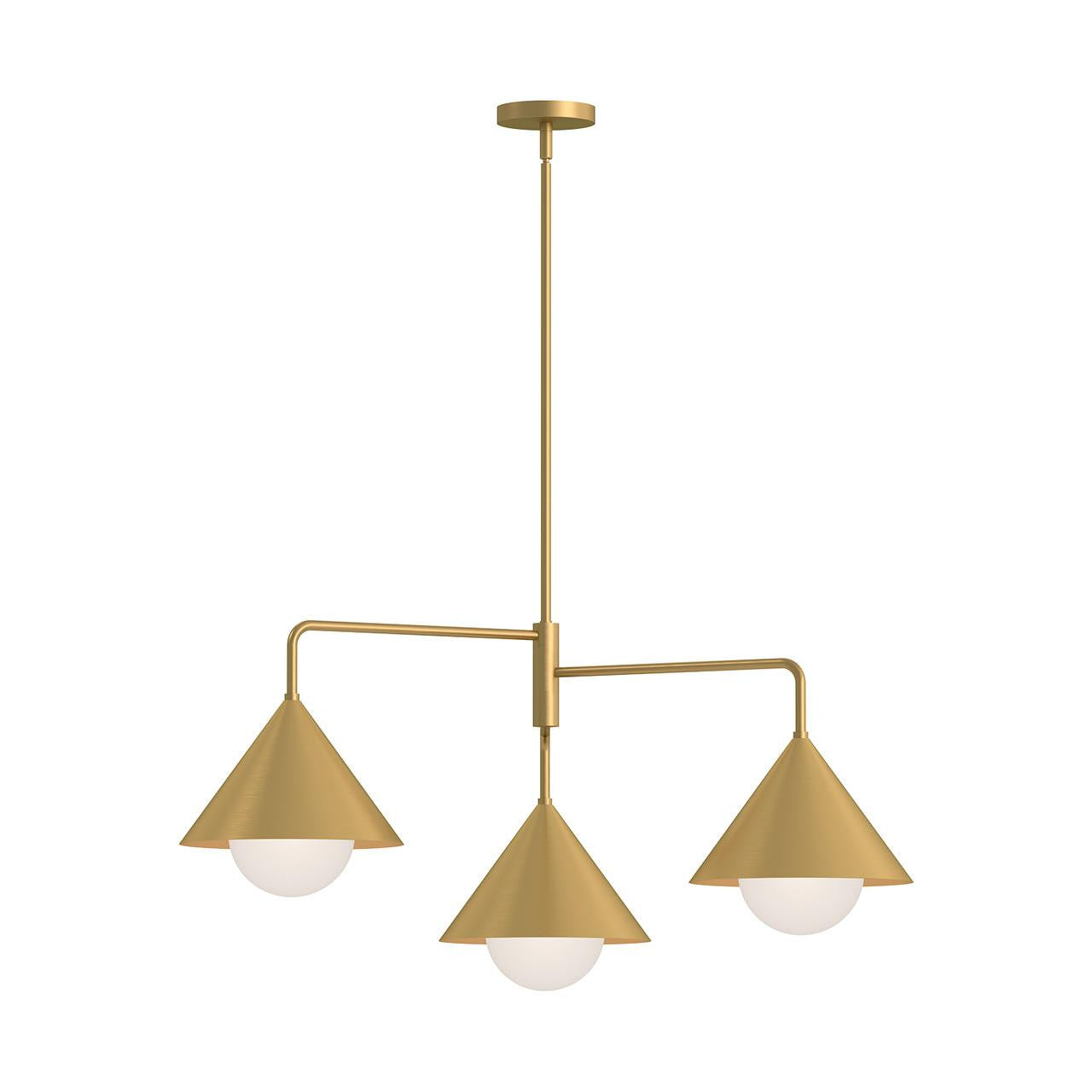 Alora Lighting Remy 3 Light Chandelier Brushed Gold