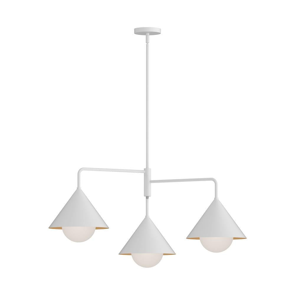 Alora Lighting Remy 3 Light Chandelier White