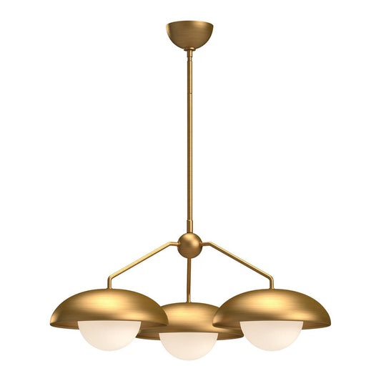 Alora Lighting Rubio 3 Light Chandelier Aged Gold