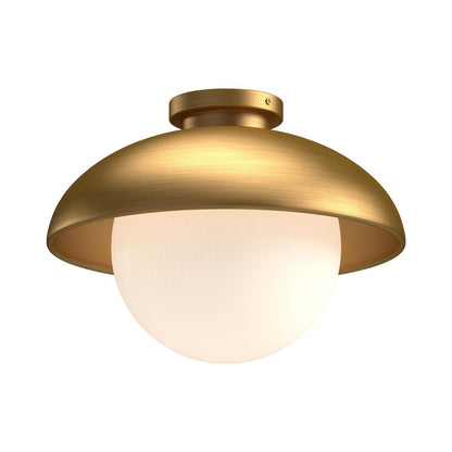 Alora Lighting Rubio 12-in Flush Mount Aged Gold