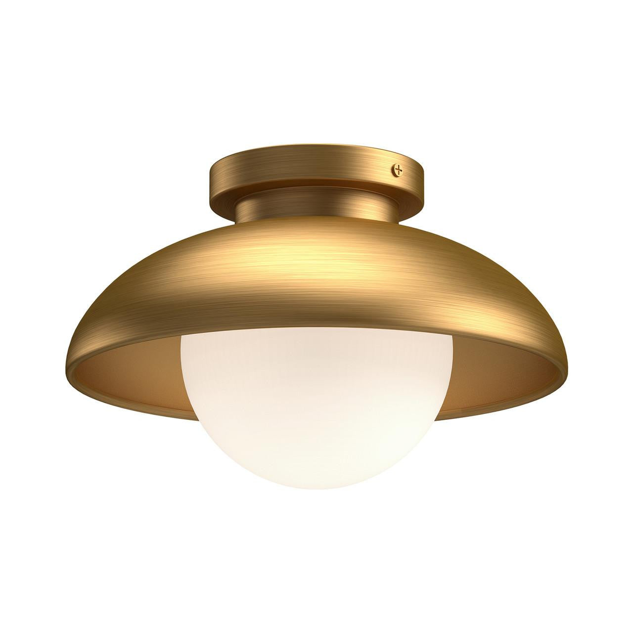 Alora Lighting Rubio 16-in Flush Mount Aged Gold