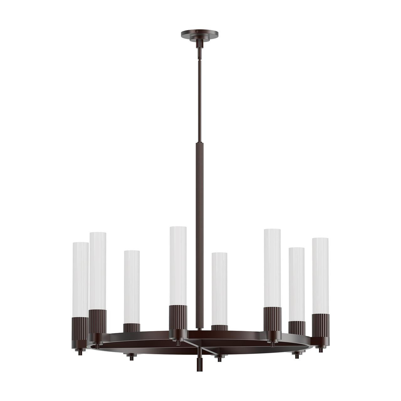 Alora Lighting Rue Chandelier, 1-Light, Warm Bronze, 38"D