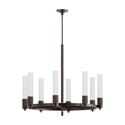 Alora Lighting Rue Chandelier, 1-Light, Warm Bronze, 38"D