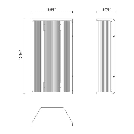 Alora Lighting Sabre 16-in LED Wall/Vanity Light Urban Bronze