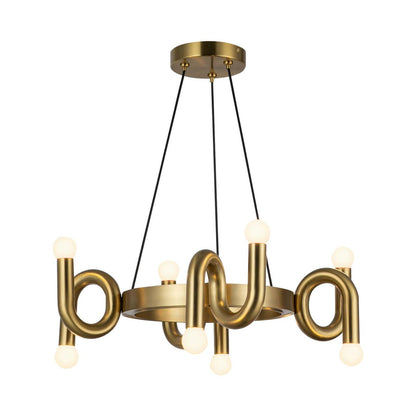 Alora Lighting Sadie 23-in Chandelier Brushed Gold