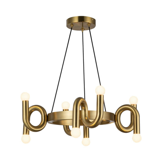Alora Lighting Sadie 23-in Chandelier Brushed Gold