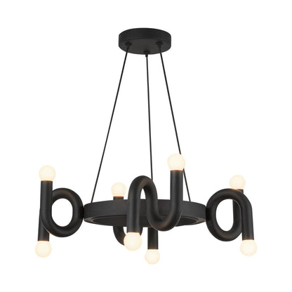 Alora Lighting Sadie 23-in Matte Black Socket Chandelier