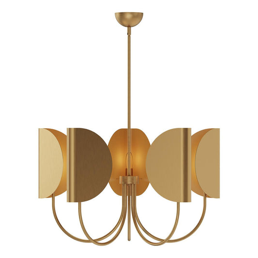 Alora Lighting Seno 5 Light Chandelier Aged Gold
