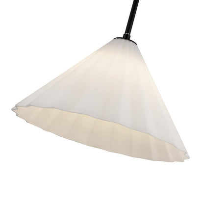 Alora Lighting Serena 14-in Matte Black/Opal Glass 1 Light Pendant
